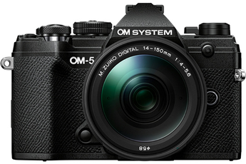 Appareil photo hybride Om System OM-5 noir + ED 14-150mm f/4-5.6 II MSC