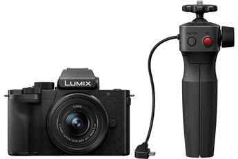 Pack Appareil Photo Hybride Panasonic Lumix G100 + Objectif G Vario 12-32 Mm F/3.5-5.6 Asph. Mega O.i.s. Noir + Poignée Noir