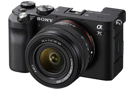 Appareil photo hybride Sony Alpha A7C noir + FE 28-60mm f/4-5.6 | Darty