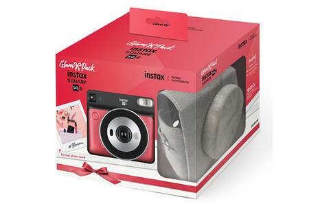 Appareil Photo Compact Fujifilm Pack Instax Sq6 Ruby Red Film