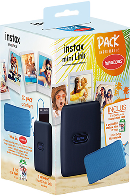 INSTAX MINI LINK BLUE WITH HAVAIANAS