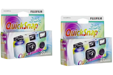 Appareil photo jetable Fujifilm Quicksnap Flash 27p x2 Pack