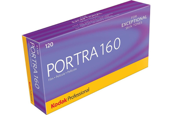 Pellicule Kodak KODAK - Film couleur PORTRA 160 Format 120 - Pack de 5