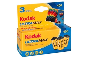 Pellicule Kodak ULTRAMAX 400iso 24x36 24 Poses X3