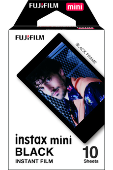 Papier photo instantané Fujifilm FILM INSTAX MINI BLACK FRAME