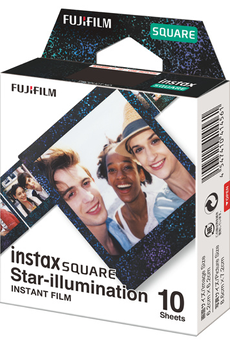 Papier photo instantané Fujifilm FILM INSTAX SQUARE MONO Star illumination