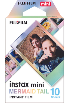 Papier photo instantané Fujifilm Film instax mini Monopack MERMAID TAIL