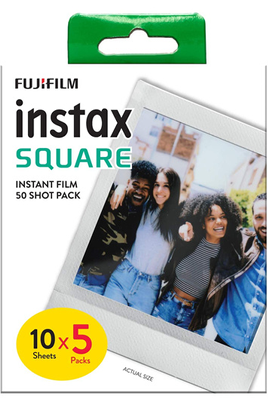 Papier photo instantané Fujifilm FILM INSTAX SQUARE MEGA PACK 50