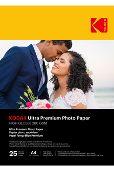 Papier photo instantané Kodak KODAK - 25 feuilles de papier photo 280g/m², brillant