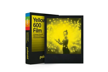 Papier photo instantané Polaroid Film Noir et Jaune 600 - Edition Duochrome