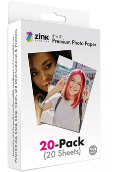 Papier photo instantané Zink 2x3 Papier Pour Appareil Photo Numérique & Imprimantes 20 packs
