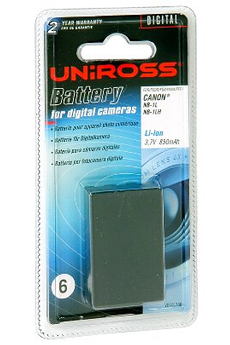Batterie appareil photo Uniross NB-1L pour Canon Ixus 300, 330, V2, V3