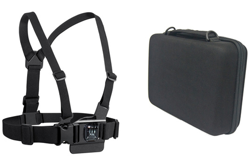 Accessoires pour caméra sport Temium HARNAIS DE POITRINE + HOUSSE