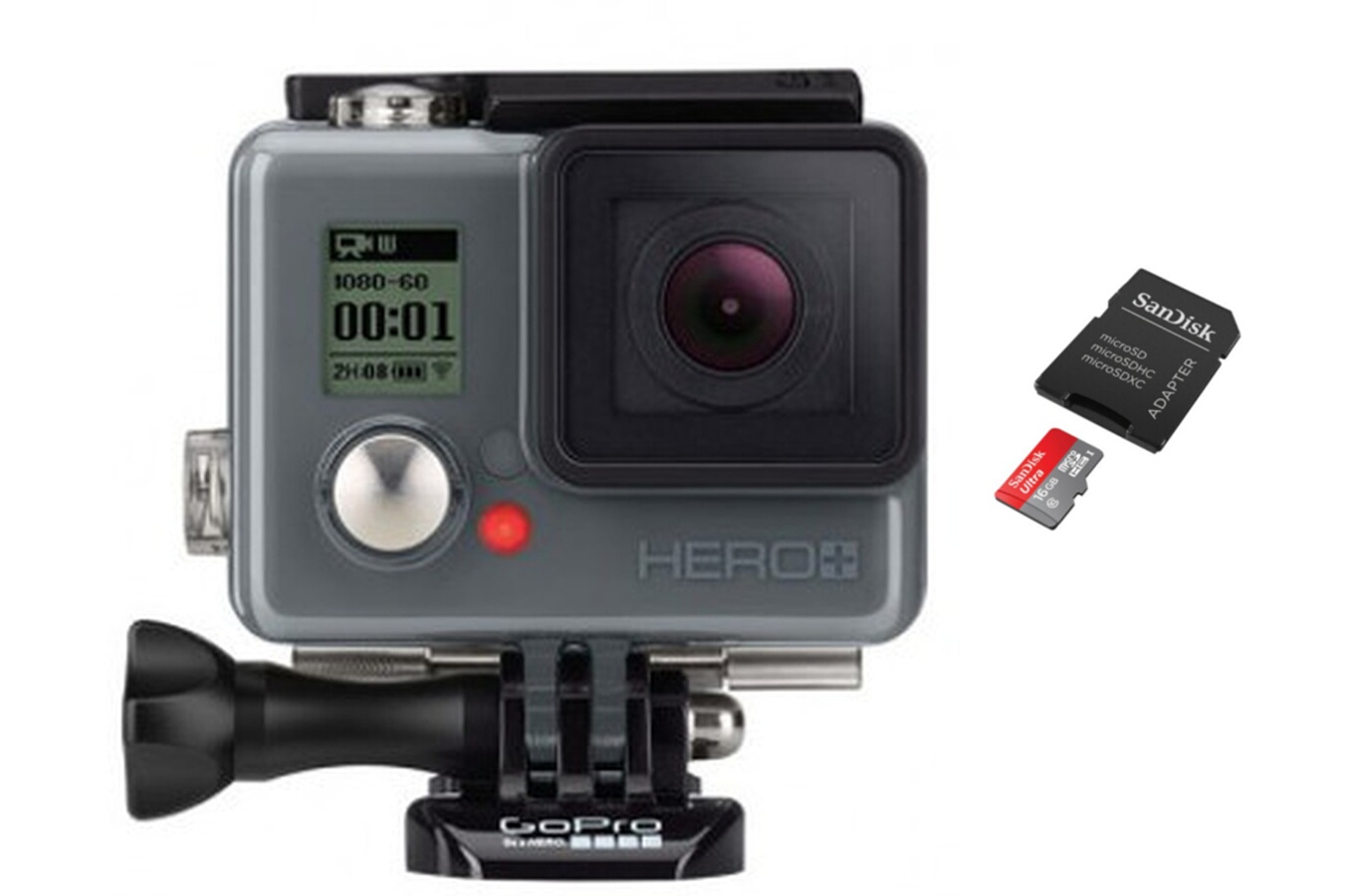 Micro Sd Karte Gopro Hero 7 Black Caméra sport Gopro HERO+ + ULTRA MICRO SD 16 Go (5061300) | Darty