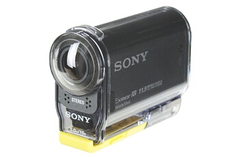SONY  Action Cam-HDR-AS30V - Cam&eacute;ra de poche - 1080p - 16.8 MP - Carl Zeiss - Wi-Fi, NFC - sous-marin jusqu'&agrave; 5 m - noir
