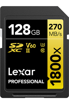 Carte mémoire SD Lexar Carte SD 1800x V60 128G0