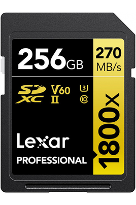 Carte mémoire SD Lexar Carte SD 1800x V60 256G0 - LSD1800256G-BNNNG