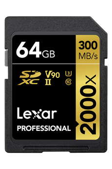 Carte mémoire SD Lexar Carte SD 2000x V90 64G0