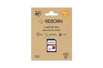 Carte mémoire SD Reborn SDXC Card Reconditionne 64GO