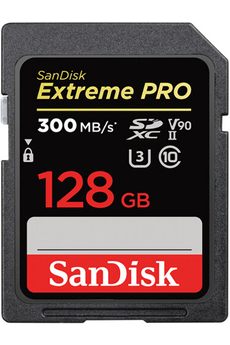Carte mémoire SD Sandisk Carte Extreme PRO SDHC UHS-Il 128GB