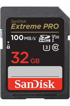 Carte mémoire SD Sandisk Extreme PRO 32GB SDHC 100MB/s
