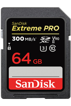 Carte mémoire SD Sandisk Carte Extreme PRO SDHC UHS-Il 64GB