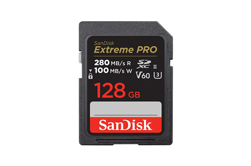 Carte mémoire SD Sandisk Extreme Pro 128 Go - 280/100MB/s , V60 , C10  ,UHS-II ,U3