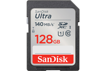 Carte mémoire SD Sandisk Carte Ultra 128GB SDXC Memory Card 140MB/s