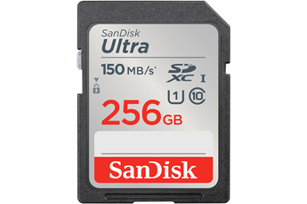 Carte mémoire SD Sandisk Carte Ultra 256GB SDXC Memory Card 150MB/s