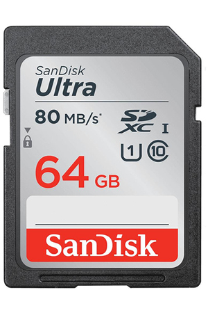 Carte mémoire SD Sandisk SDXC ULTRA 64GO 80Mo/s