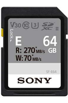 Carte mémoire SD Sony Carte mémoire SFE64.AE SDXC UHS-II 64 Go
