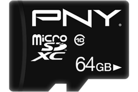 Carte mémoire micro SD Pny MICRO SD 64GB CLASS 10 PERFORMANCE PLUS