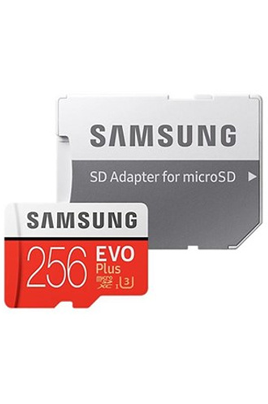 Carte mémoire micro SD Samsung MSD EVO PLUS 256 GO +ADAP - MB-MC256GA/EU