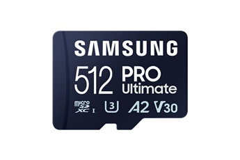 Carte mémoire micro SD Samsung PRO Ultimate 512 Go + lecteur USB