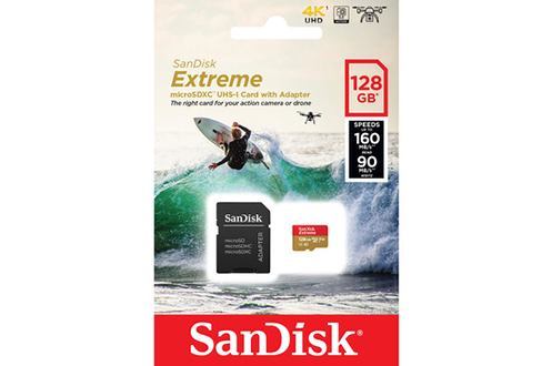 Carte mémoire micro SD Sandisk MSD Extreme Action Cam 128 Go V30