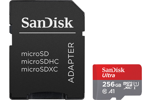 Carte mémoire micro SD Sandisk Carte Ultra microSDXC 256GB + SD