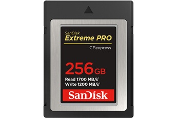 Carte SD Type B SanDisk Extreme Pro CFexpress 256 Go Noir 