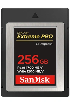 Carte XQD / CF Express Sandisk CARTE EXTREME PRO SANDISK CF EXPRESS TYPE B 256 GB