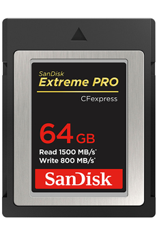 Carte XQD / CF Express Sandisk CARTE EXTREME PRO SANDISK CF EXPRESS TYPE B 64 GB