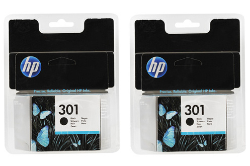Pack HP Imprimante Envy 5530 + 2 cartouches d'encre noire HP301