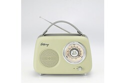 Radio Portable Dab/Dab Plus et Radio FM à Pile, Poste Radio Vintage et  Retro avec Enceinte Bluetooth, Radio Portable Piles et Secteur avec  Batterie