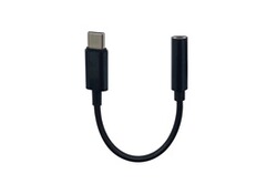 Câble / Adaptateur Audio USB vers Jack 3.5mm Femelle Nylon Tressé, LinQ -  Gris - Français