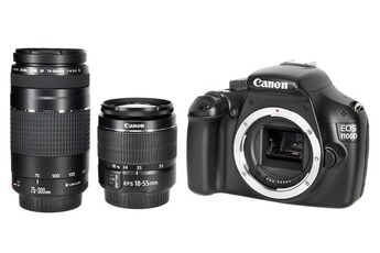 Appareil photo Reflex Canon EOS1100D + EF-S 18-55 DC + EF 75-300 DC