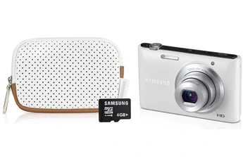 Appareil photo compact Samsung ST73 BLANC + HOUSSE + 4 GO