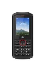 Téléphone sénior Doro 1380 rouge avec socle de chargement