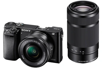 Appareil photo hybride Sony A6000 + E PZ 16-50MM F/5.5-5.6 OSS+ 55-210MM F/4.5-6.3 OSS
