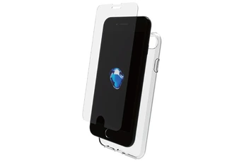 Coque et étui téléphone mobile Muvit For Change PACK COQUE + VERRE TREMPE IPHONE SE/8/7/6S/6