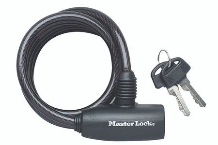Antivol Masterlock Antivol Velo Cable 1.80m x Ø 8mm à clé - Noir