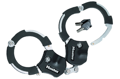 Menottes Street Cuffs Master Lock Antivol Moto Acier Trempé