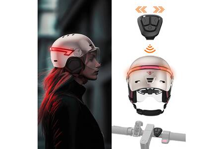 CASR Halo LED-Helmlichter Für Erwachsene – Schwarz, Wasserfest, USB-C, 8 Std. Laufzeit, Erhöht Sichtbarkeit